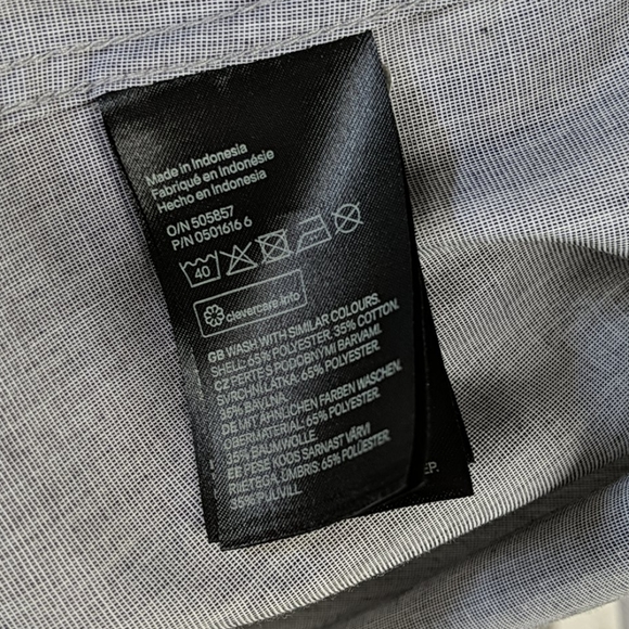 Men's H&M Grey Button Down Slim Fit Dress Shirt - Picture 6 of 6